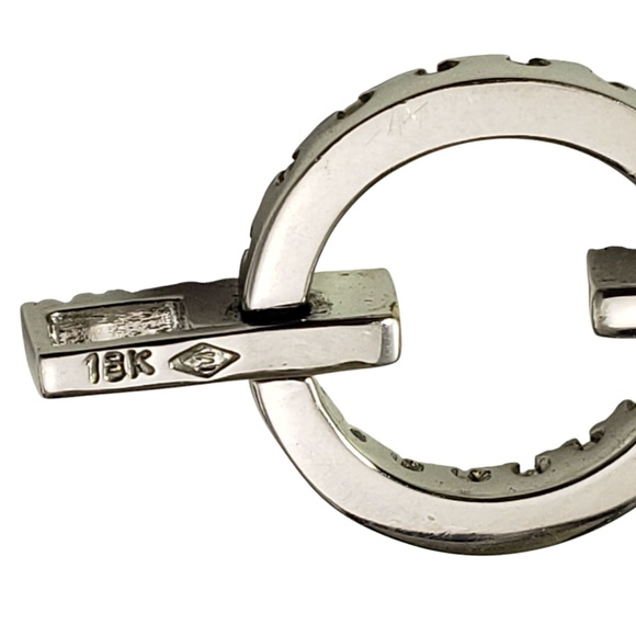 18K White Gold Diamond and Pearl Pendant #20935 - Picture 5 of 7